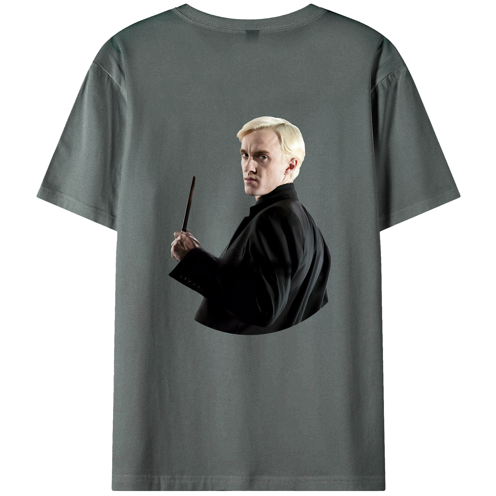 （画像用） Harry Potter ハリー・ポッターシリーズ 綿100％ メンズ半袖Tシャツ（バックプリント） 通気性